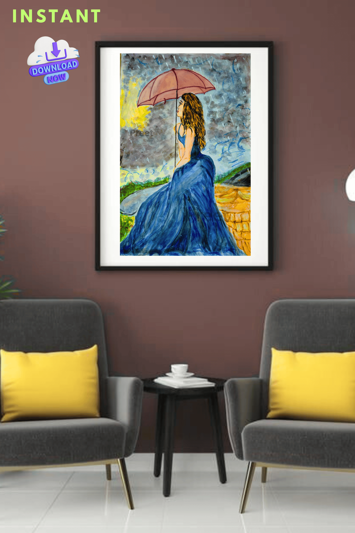 WatercolorArt #PrintableWallArt #GirlInRain #HandmadePainting #MonsoonVibes #GiftForHer #DigitalArtDownload #RainyDayMood #ArtistWall #UmbrellaGirlPainting #SelfLoveDecor #EmotionalArt #SupportIndianArtists #InstantDownloadArt #CalmCornerArt