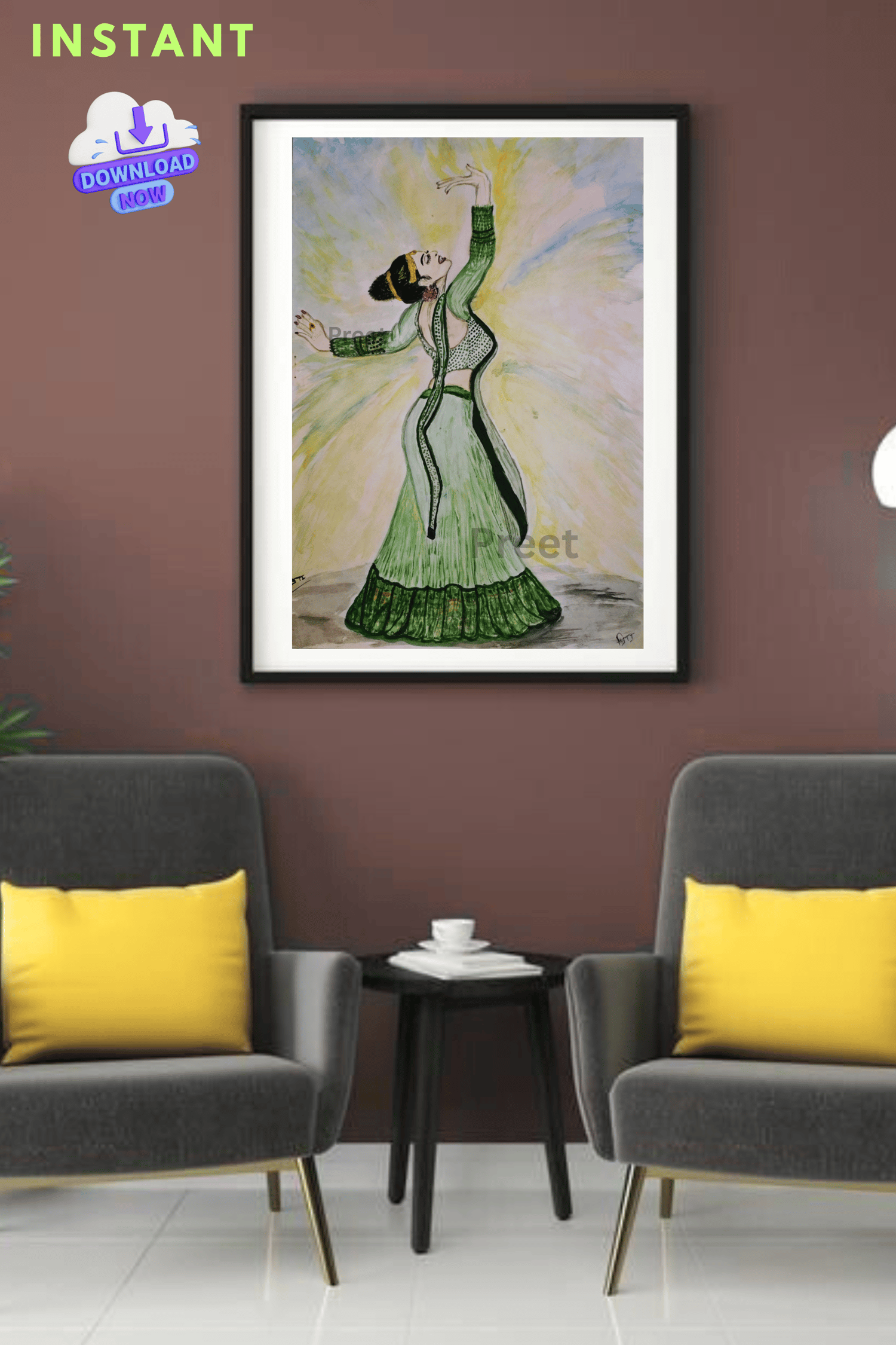 IndianDanceArt #ClassicalDancerPainting #HandmadeWatercolor #PrintableWallArt #DigitalDownloadArt #SelfExpressionArt #KathakArt #SupportIndianArtists #ArtForHer #YogaRoomDecor #InstantDownloadArt #ArtistWall #IndianCulturalArt #FeminineEnergyArt #DanceLoversGift