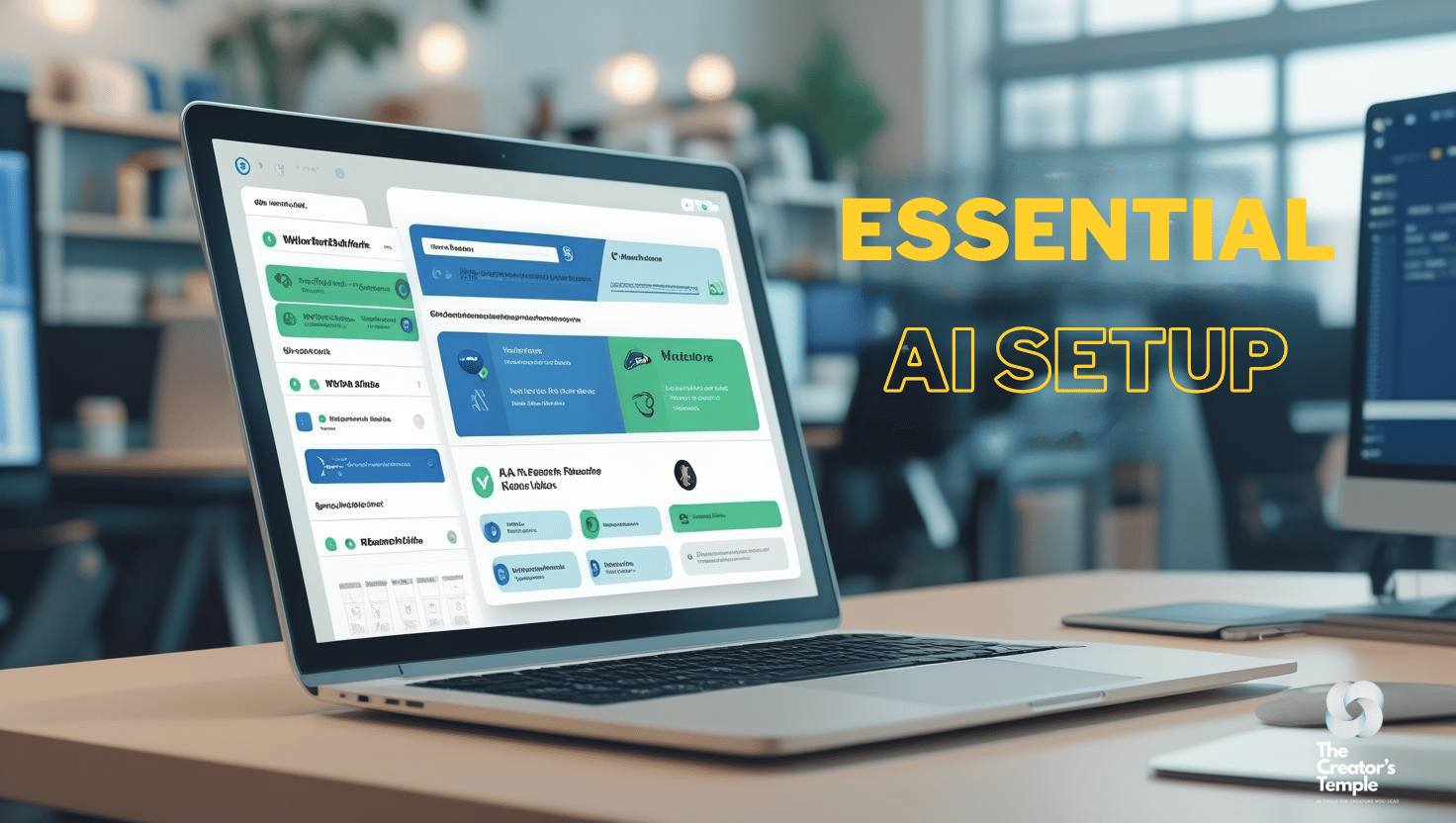 Copertă pachet Essential AI – Automatizare de bază pentru studiouri marca the creators temple