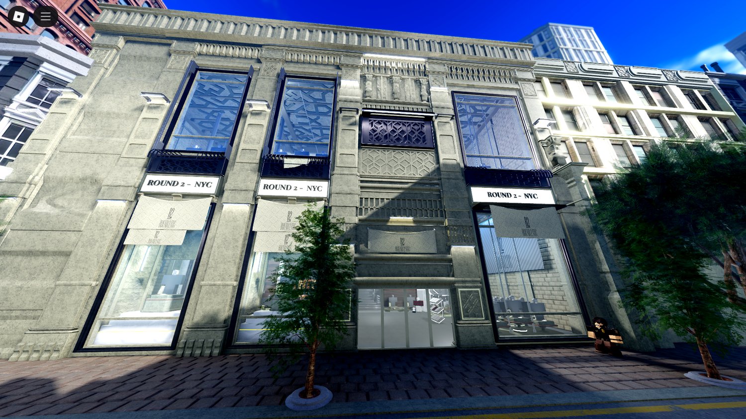 Ground floor with mannequins and clothing displays