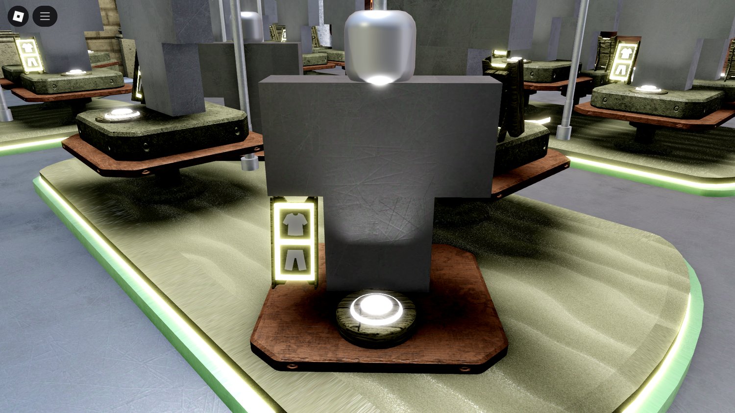 Custom GUI clothing system shown in-game