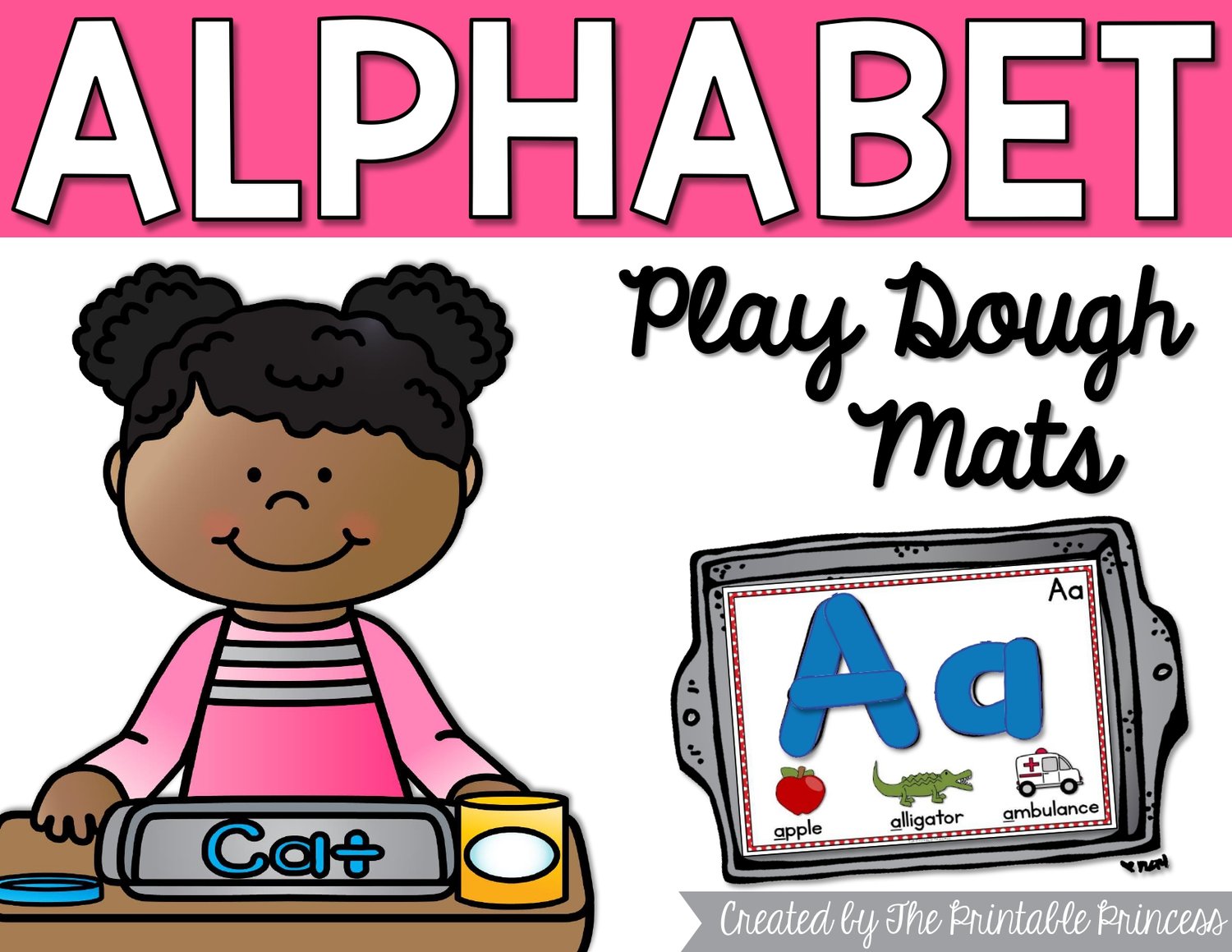 Alphabet and Number Play Dough Mats BUNDLE