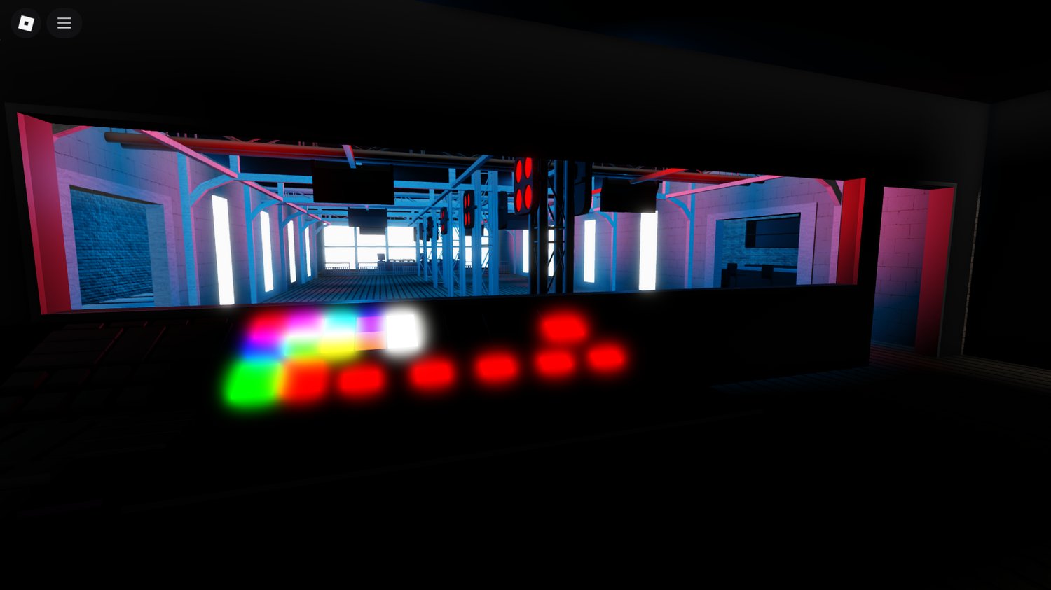 DJ booth and stage setup in Roblox Pulse Night Club for immersive party roleplay