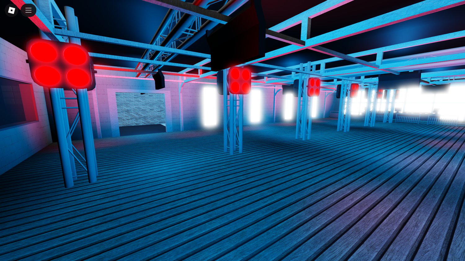 Interior lighting design and club atmosphere in Pulse – custom nightclub for Roblox roleplay