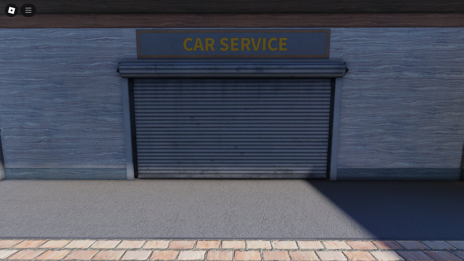 Convenience store section inside gas station – stocked shelves and custom details