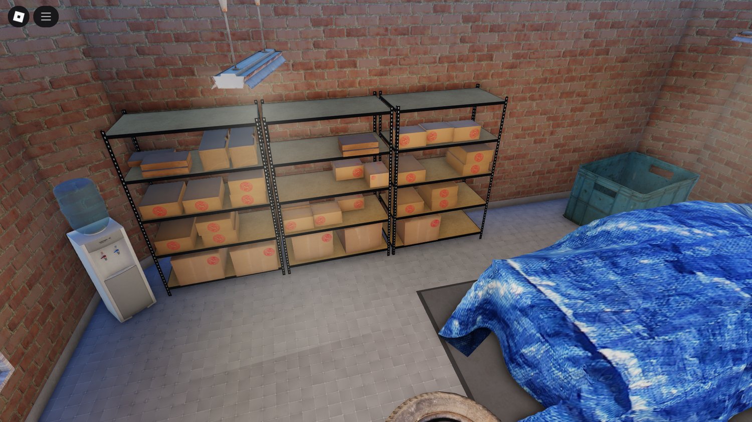 Game-ready auto shop for Roblox with HQ textures and interactive features