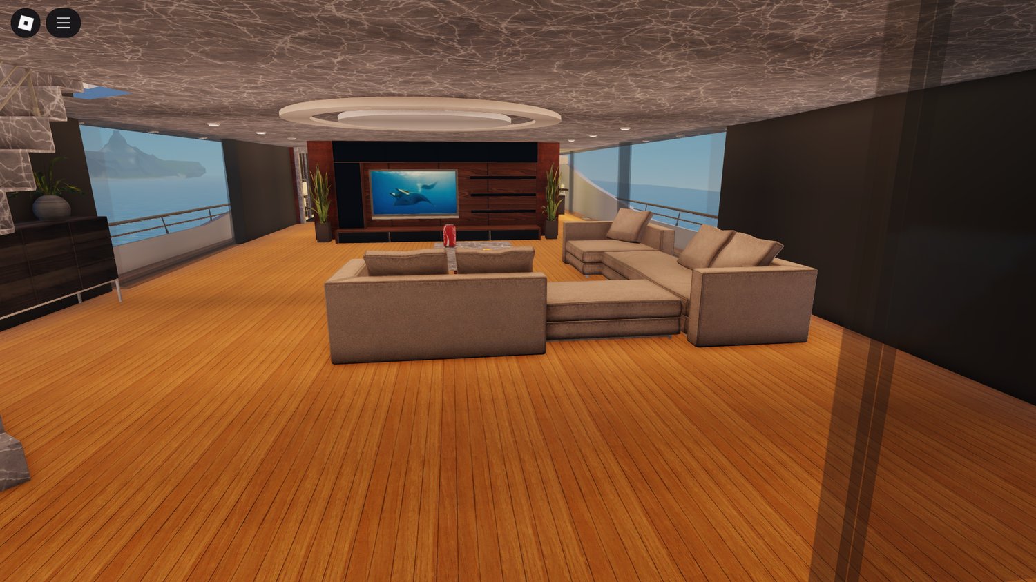 Fully scripted Roblox yacht with custom controls and detailed animations