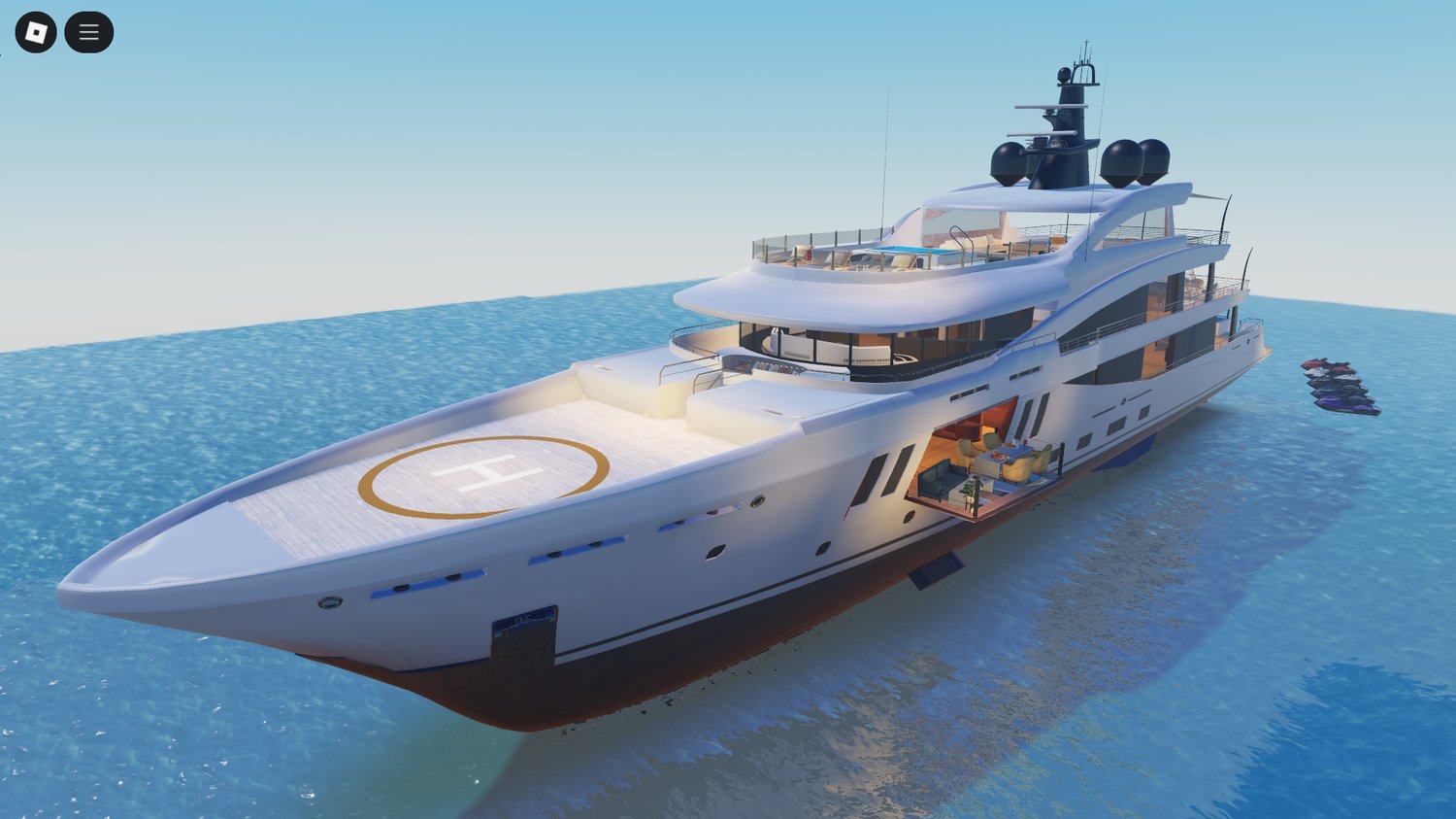 Realistic scripted yacht cruising in ocean map – premium Roblox experience
