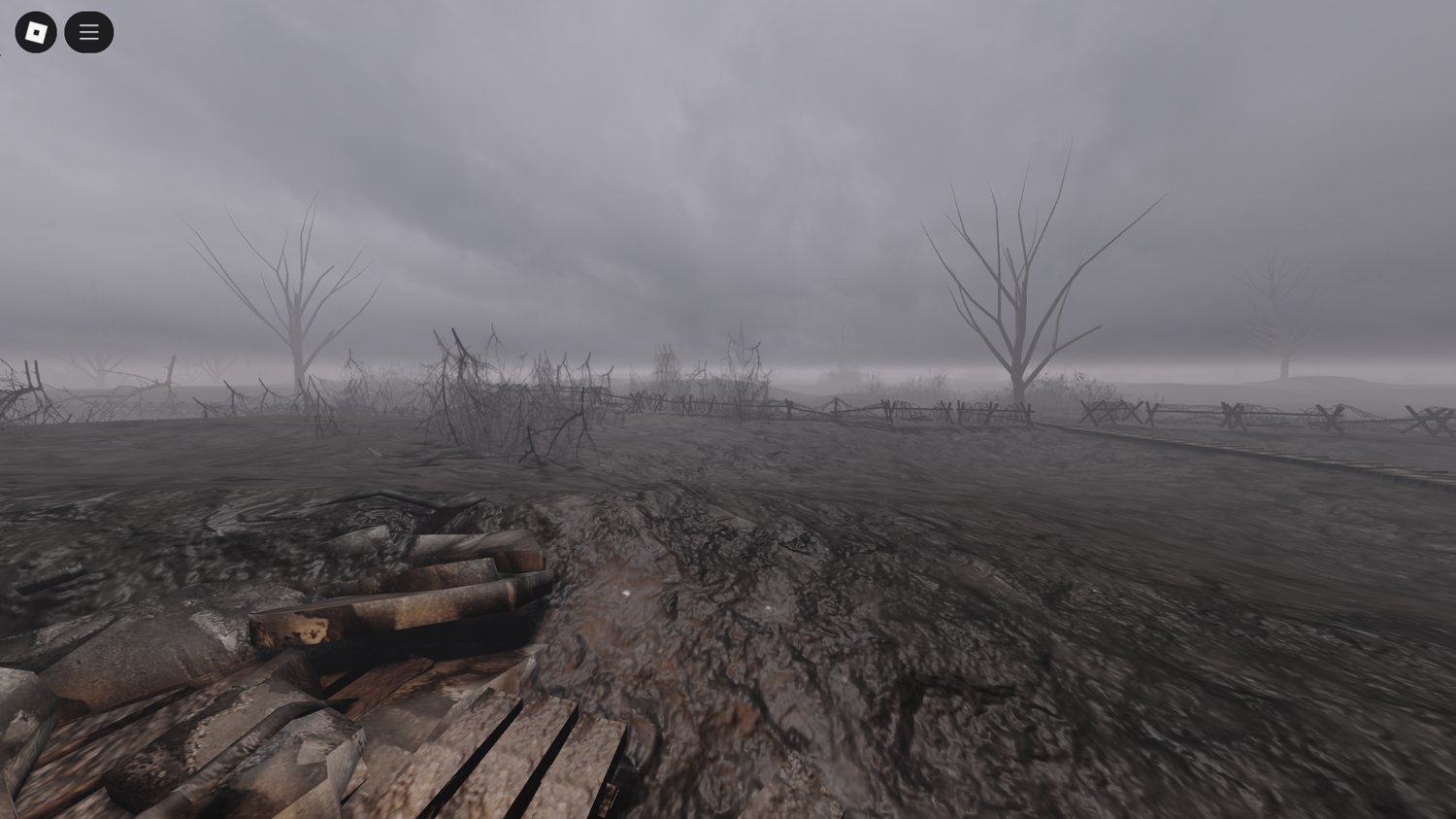 Detailed trench network for Roblox WW1 roleplay and military simulations