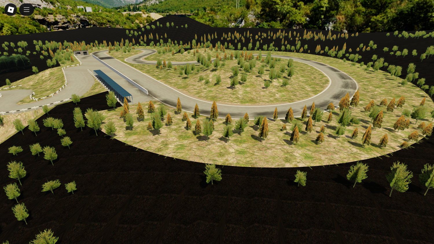 High-speed curves and detailed track layout in realistic Roblox racing map
