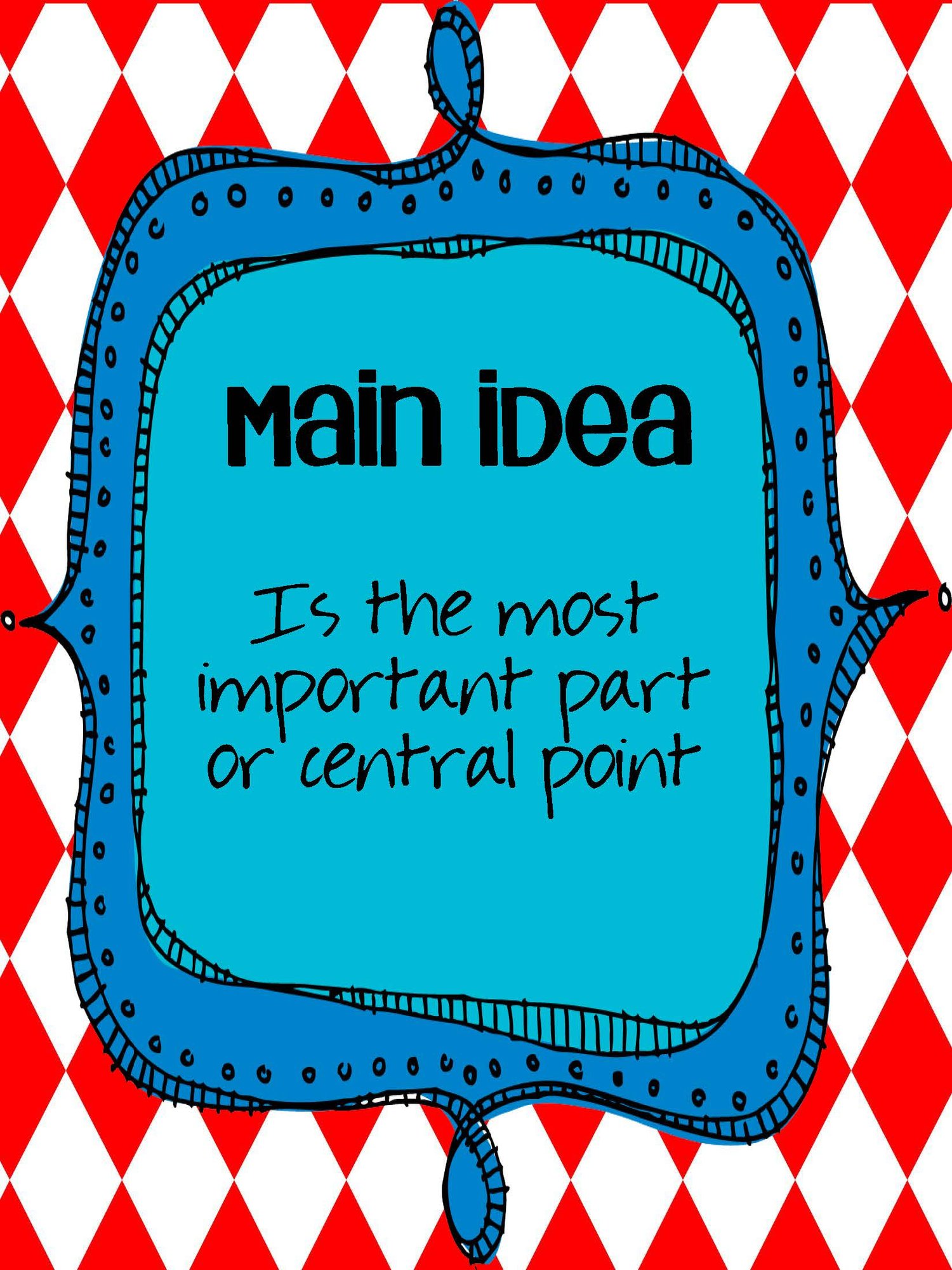 Main Idea and Supporting Details Mania--{CCSS aligned}