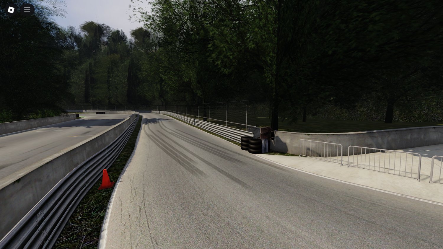 Start grid and pit area at Matra Park – game-ready racing environment