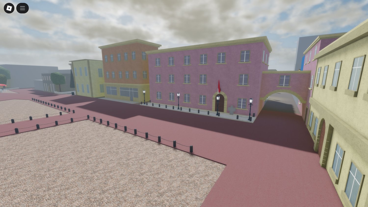 Luxury cars parked on detailed Roblox Monaco street – perfect for city RP