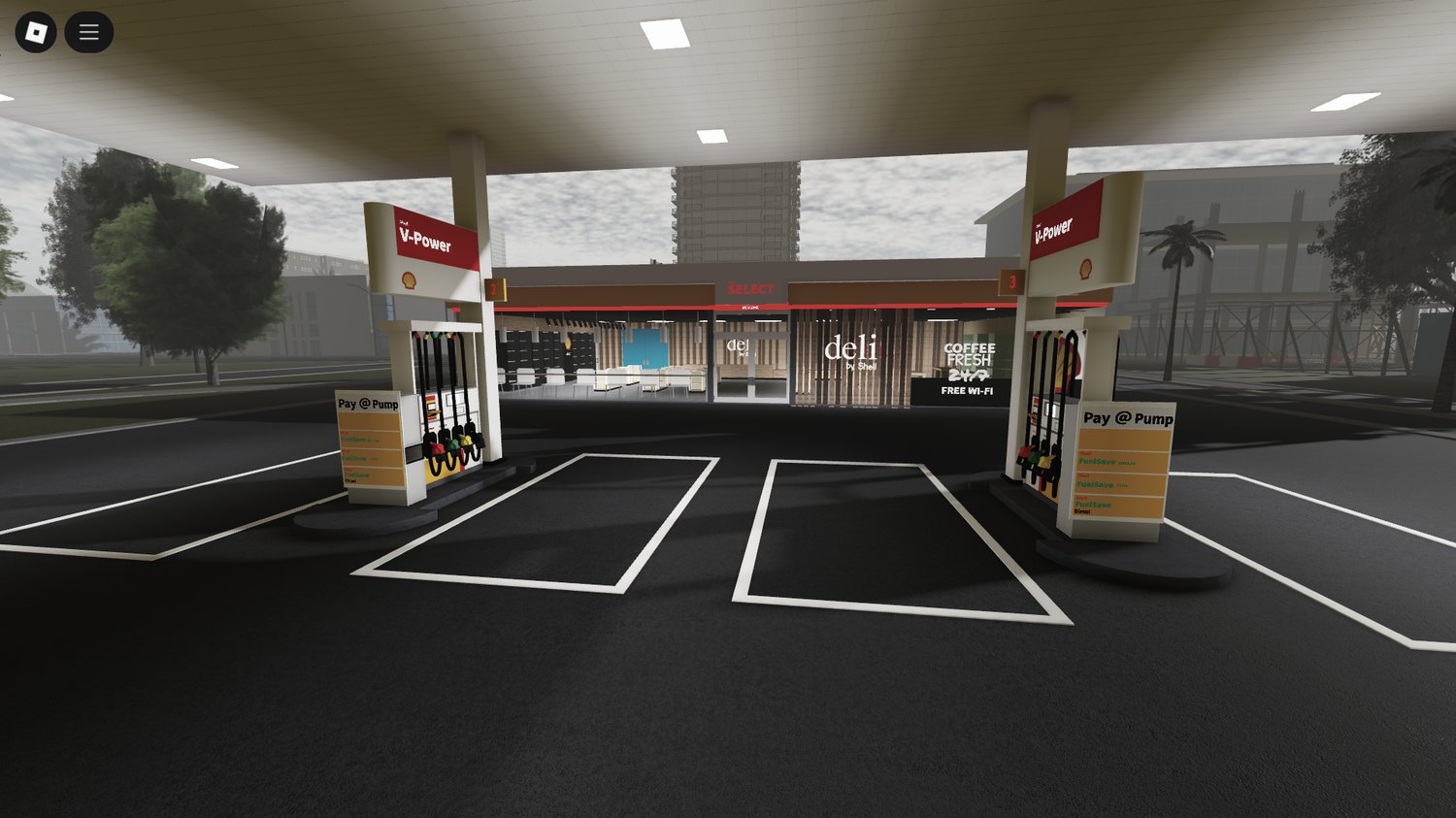 Roblox Palm Springs map featuring desert landscape and mid-century design