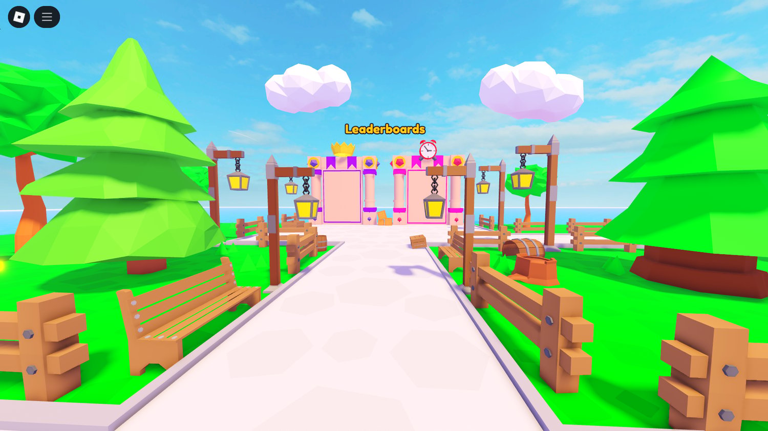 Pet summoning platform and animated NPC shops in simulator game base