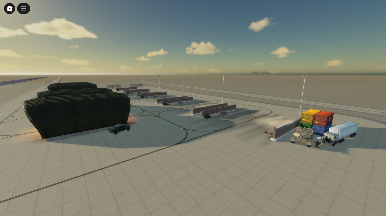 Runway and airstrip area in Airbase V2 – ideal for military roleplay games