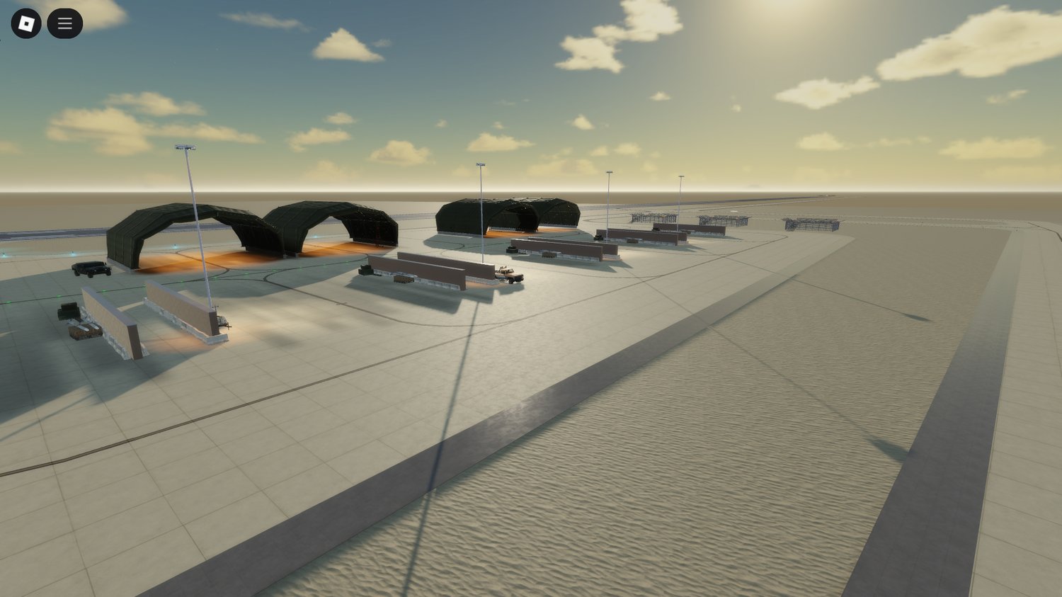 Guard posts and entrance checkpoint in Airbase V2 – detailed RP environment