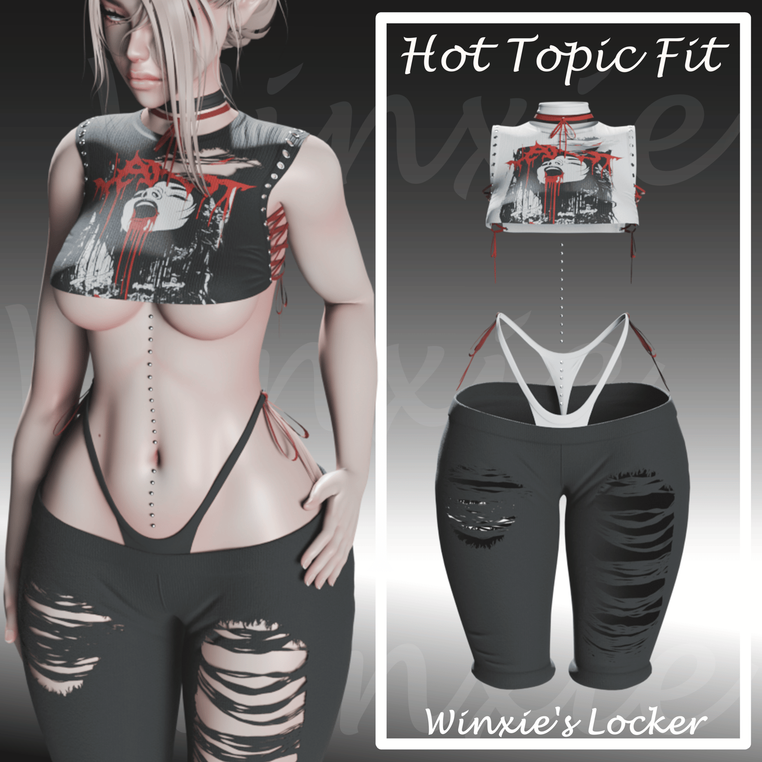 Hot Topic Fit ♡ VRChat Asset