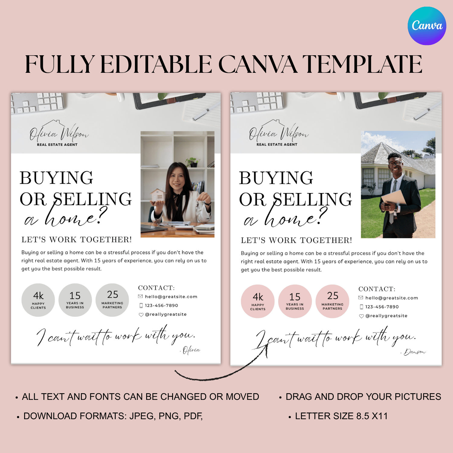 DIY Realtor Flyer, Buying or Selling Real Estate Flyer | Canva Template ...