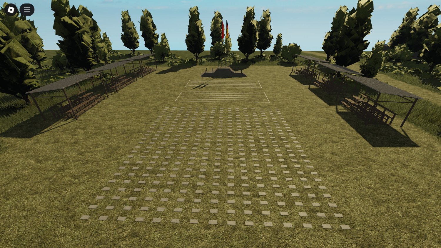Obby-style training course for military drills