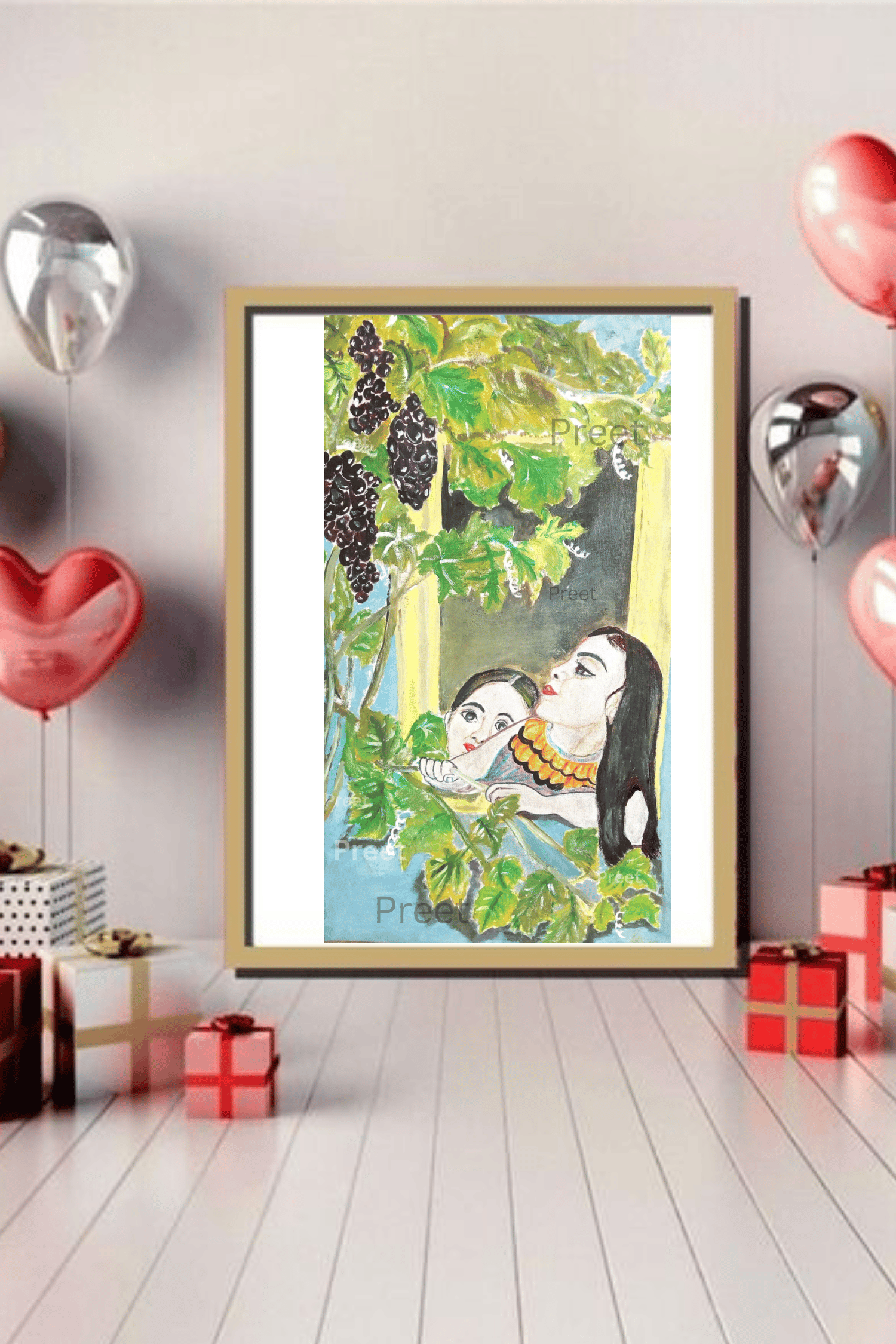 HandmadeIndianArt #IndianWomanPortrait #AcrylicCanvasLook #DigitalWallArt #PrintableFolkArt #TraditionalIndianPainting #VillageLifeArt #EthnicHomeDecor #GrapevinePainting #WomenInNature #BohoWallPrint #SisterhoodArt #IndianVintageVibes #ArtThatTellsAStory #FolkArtIndia #DownloadableWallArt #SupportIndianArtists #RusticDecorStyle #NatureInspiredArt #HandpaintedPortrait #EthnicPrintableArt #InstantArtDownload