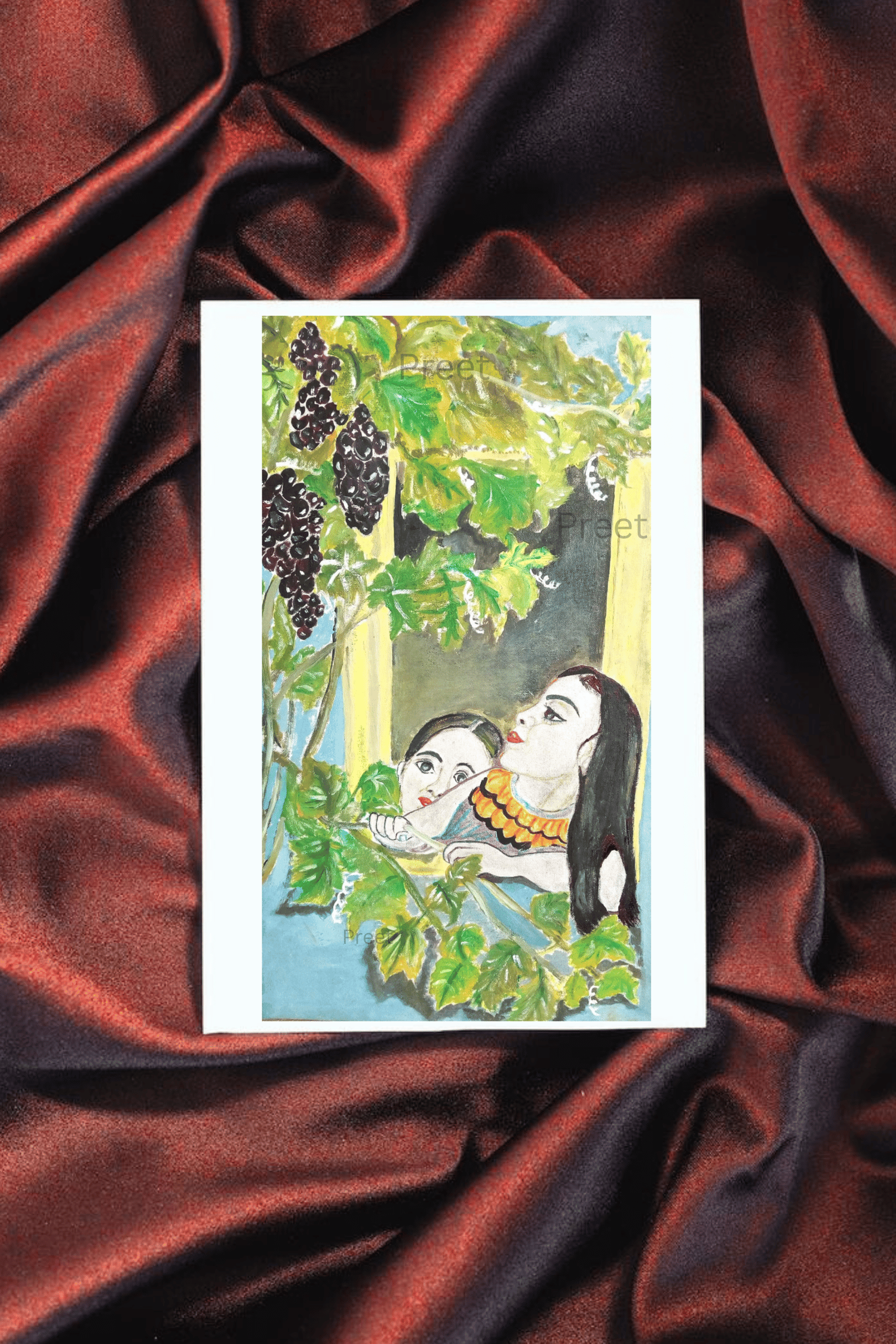 HandmadeIndianArt #IndianWomanPortrait #AcrylicCanvasLook #DigitalWallArt #PrintableFolkArt #TraditionalIndianPainting #VillageLifeArt #EthnicHomeDecor #GrapevinePainting #WomenInNature #BohoWallPrint #SisterhoodArt #IndianVintageVibes #ArtThatTellsAStory #FolkArtIndia #DownloadableWallArt #SupportIndianArtists #RusticDecorStyle #NatureInspiredArt #HandpaintedPortrait #EthnicPrintableArt #InstantArtDownload