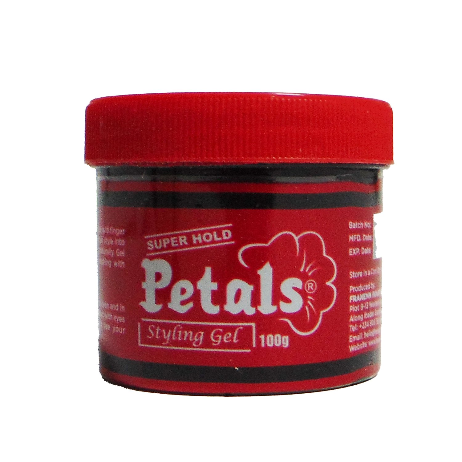 Uwa Afroshop Parrucchiera | Petals Styling Gel – Long-Lasting Hold & Shine for All Hair Types