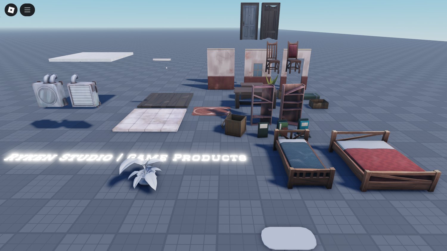 Roblox low poly room package