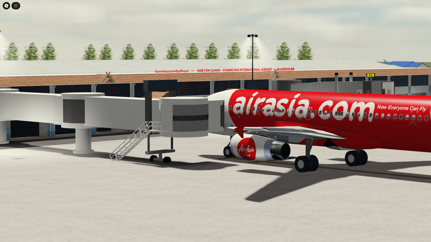 Roblox airport tarmac with PBR materials