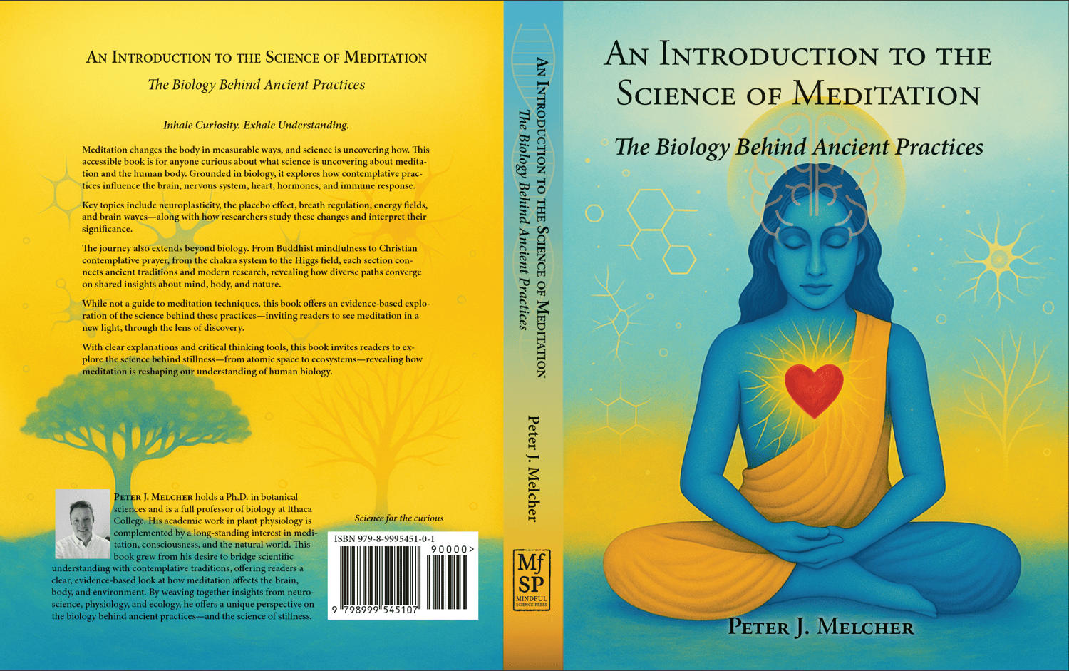 Full book cover front and back with about the book and the author on the back along with the bar code