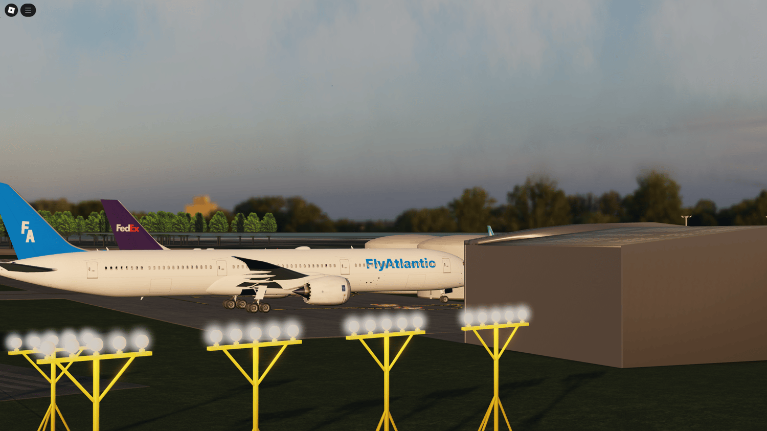 PBR textured runway and taxiway in Canadian airport