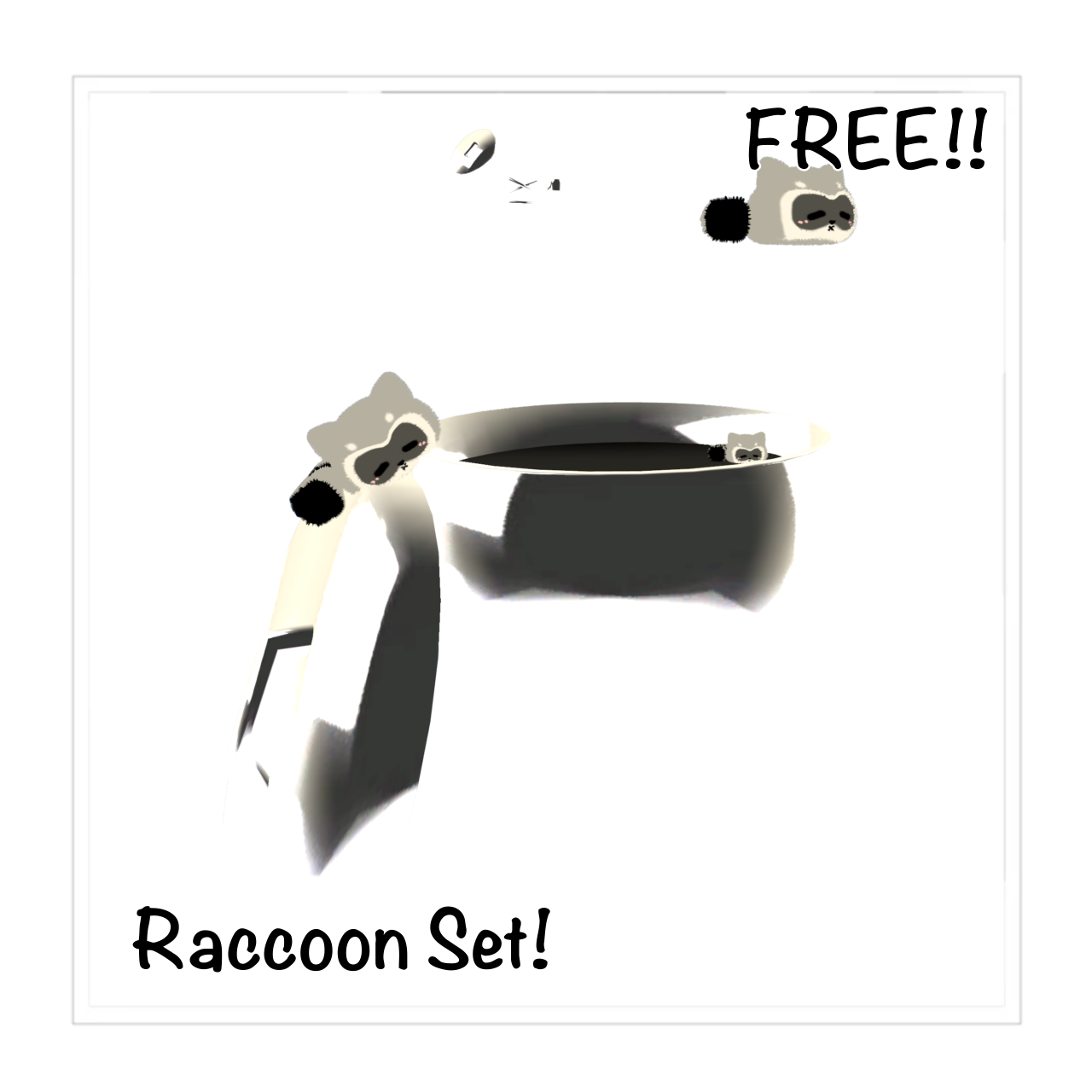 ୨୧ ꒰ Raccoon Set! ꒱ ୨୧