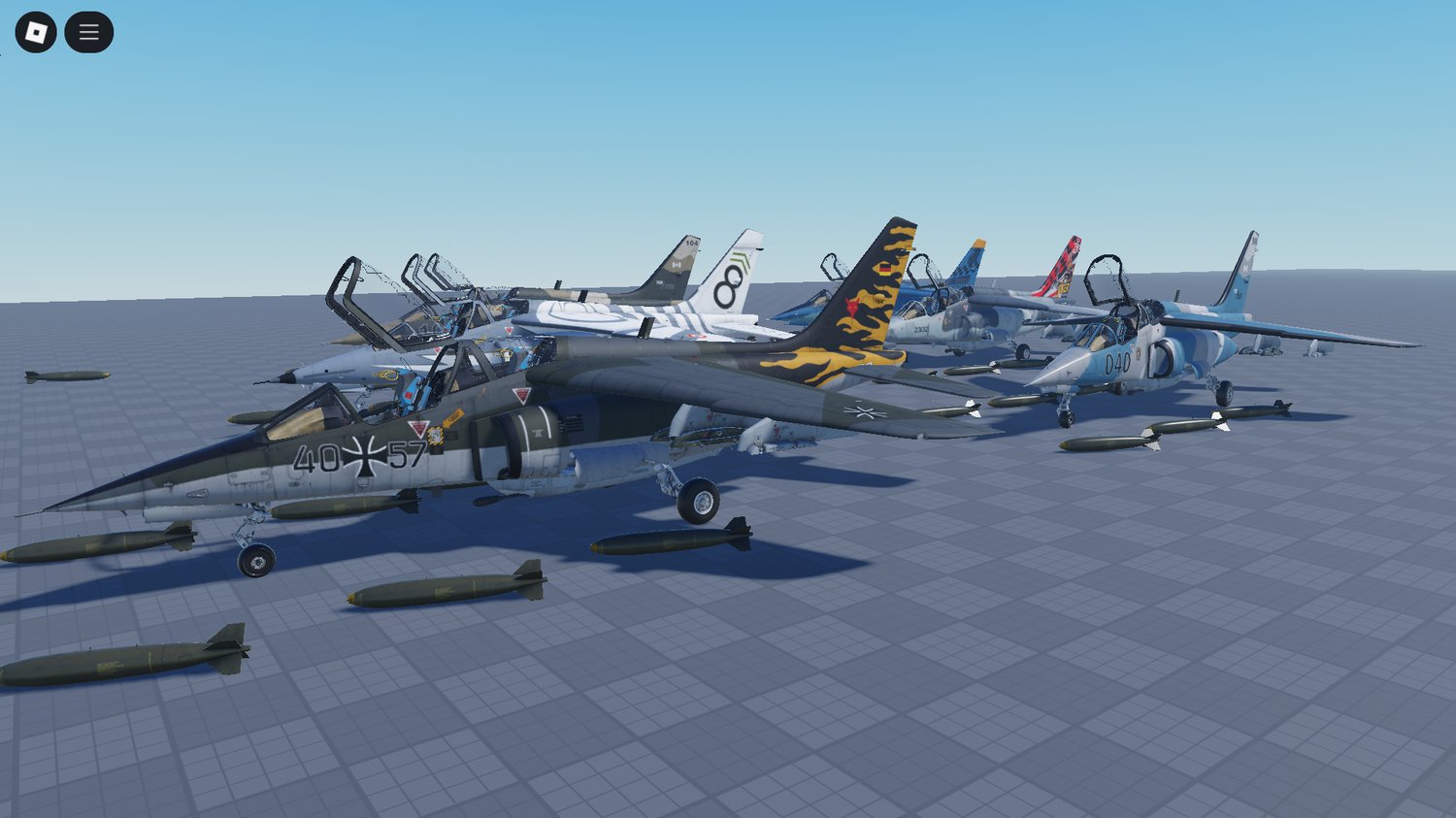 Close-up view of a single Alpha Jet A on runway