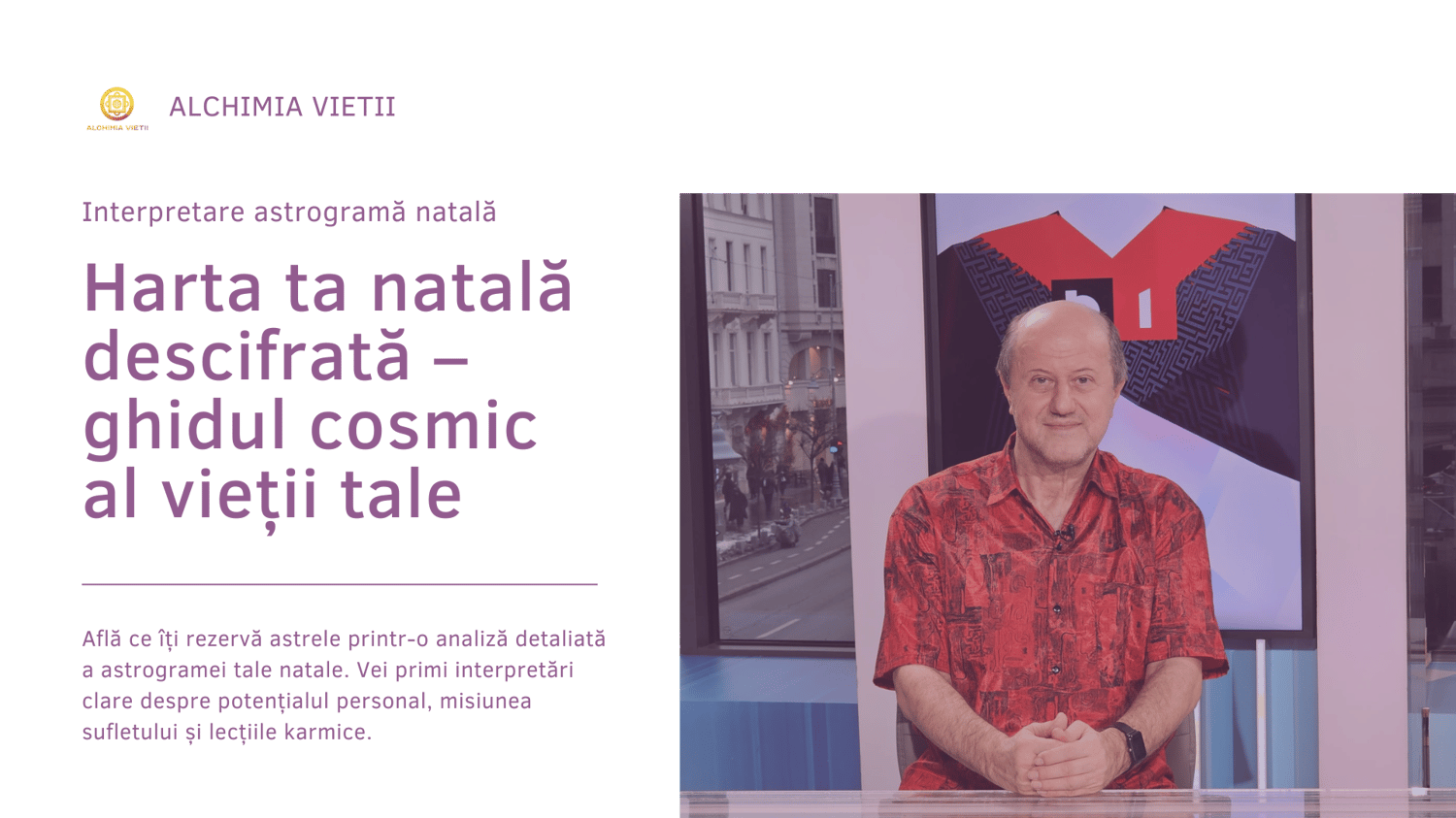 Hartă natală astrologică personalizată – interpretare audio cu Eugen Mirtz, ghidare astrologică și cunoaștere de sine