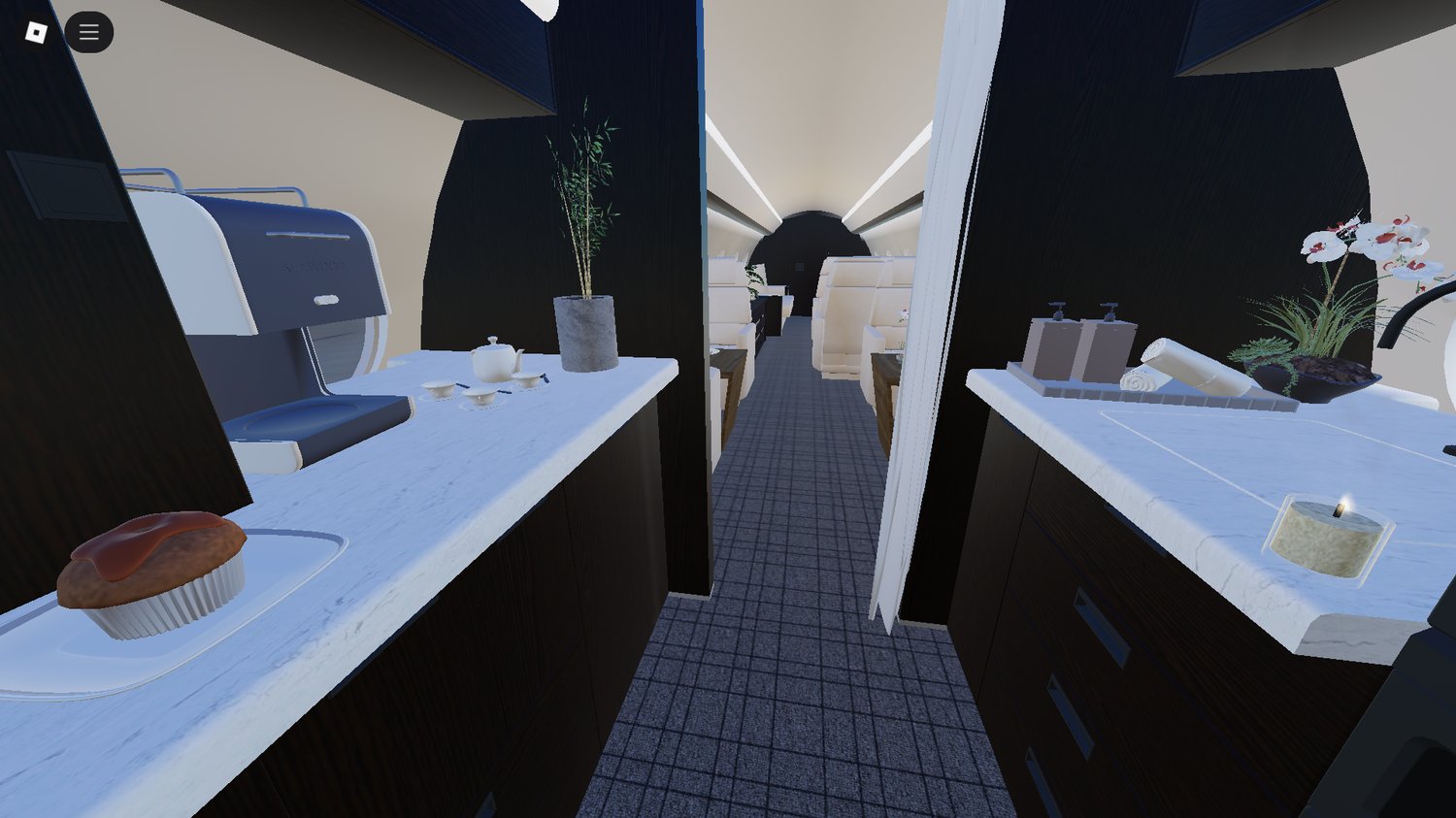 Executive RP moment at jet boarding stairs