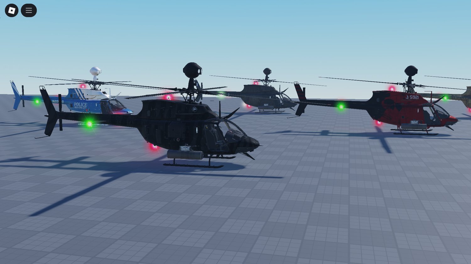 Sensor dome and front optics gear close-up