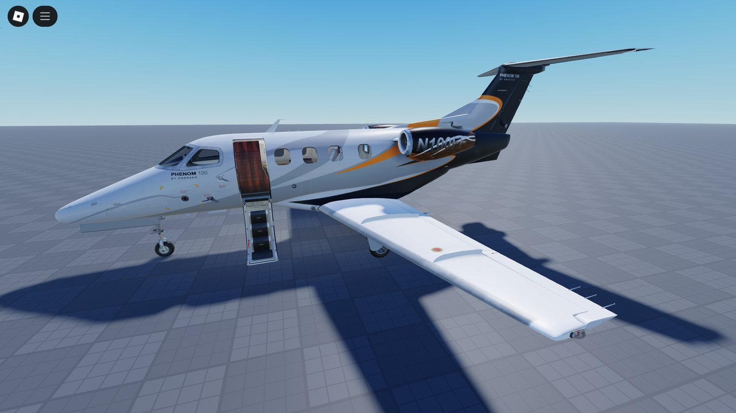 Jet engine detail and wing visuals