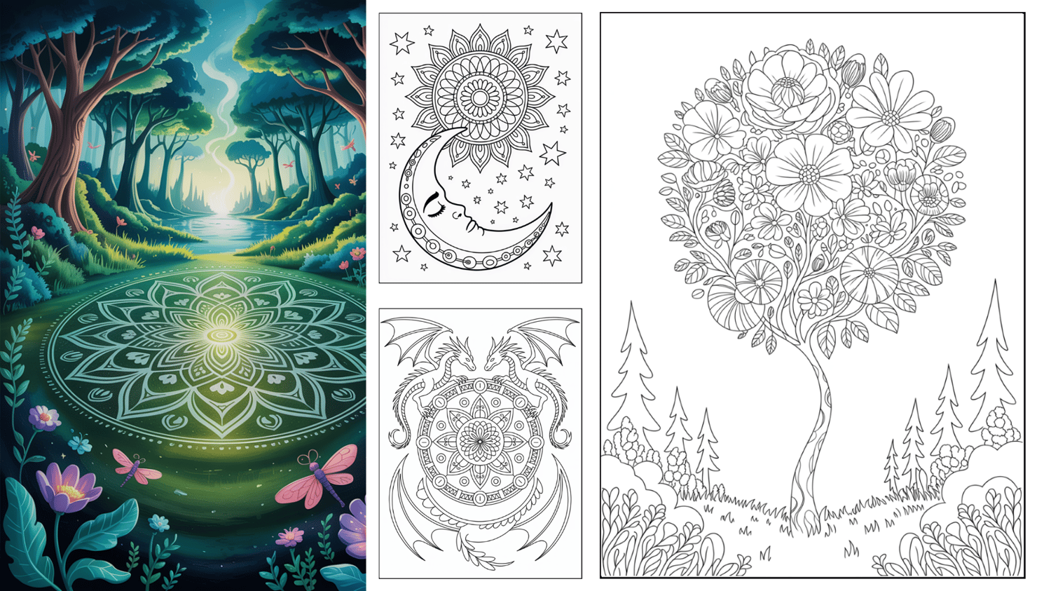 Magic Mandala Coloring Book