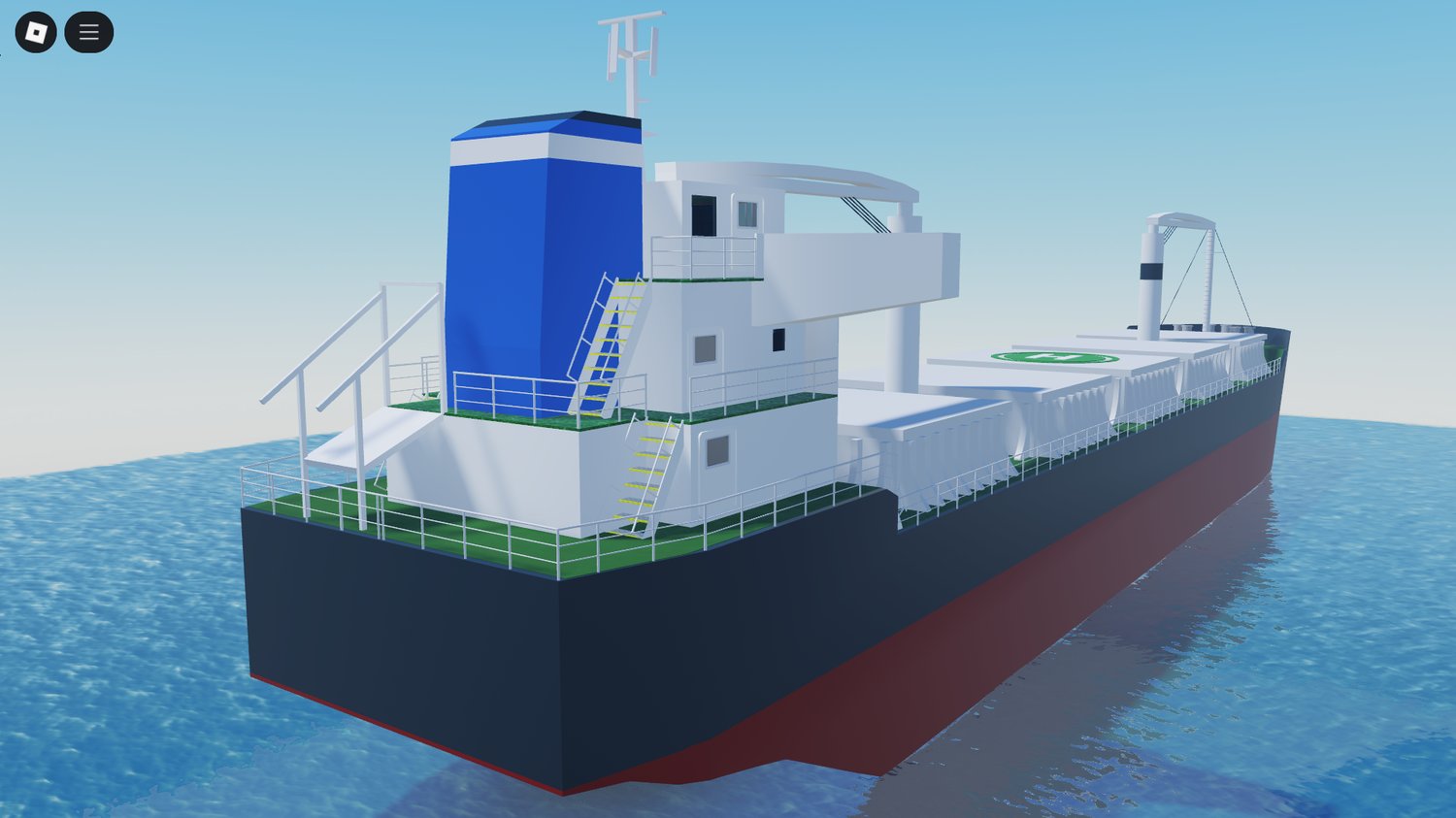 Side profile of bulk carrier