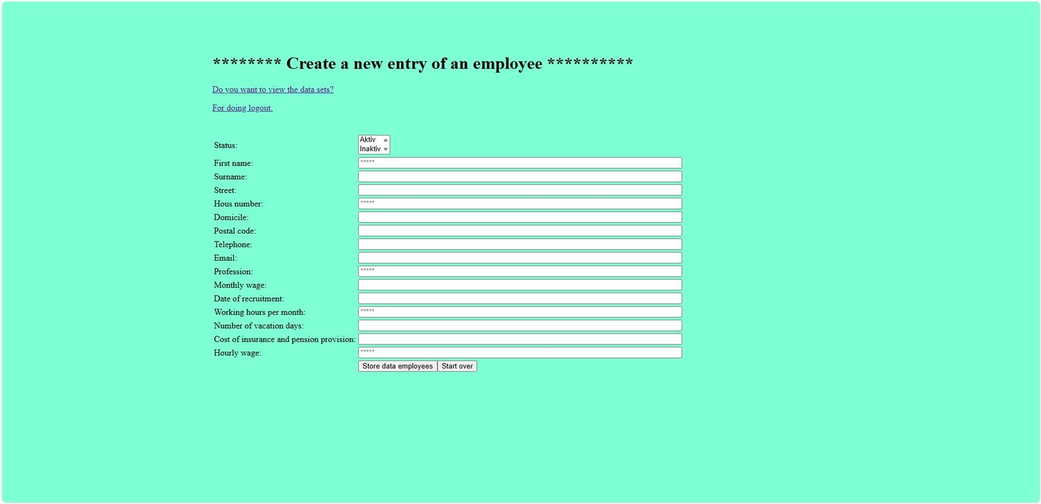Staff management program for a company - Payhip