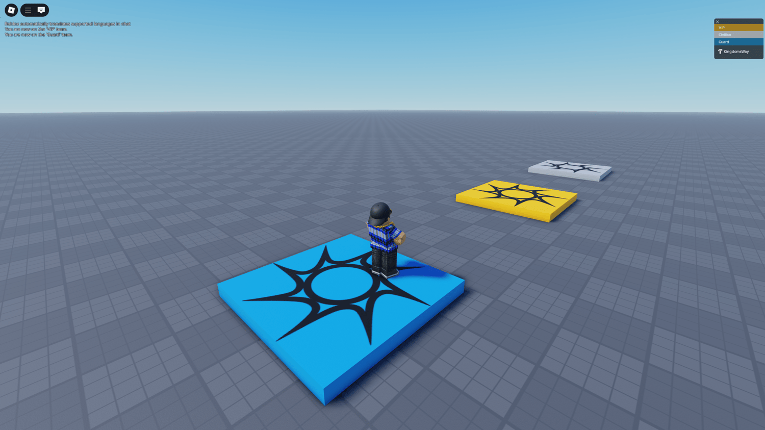 RP game team change system with parts