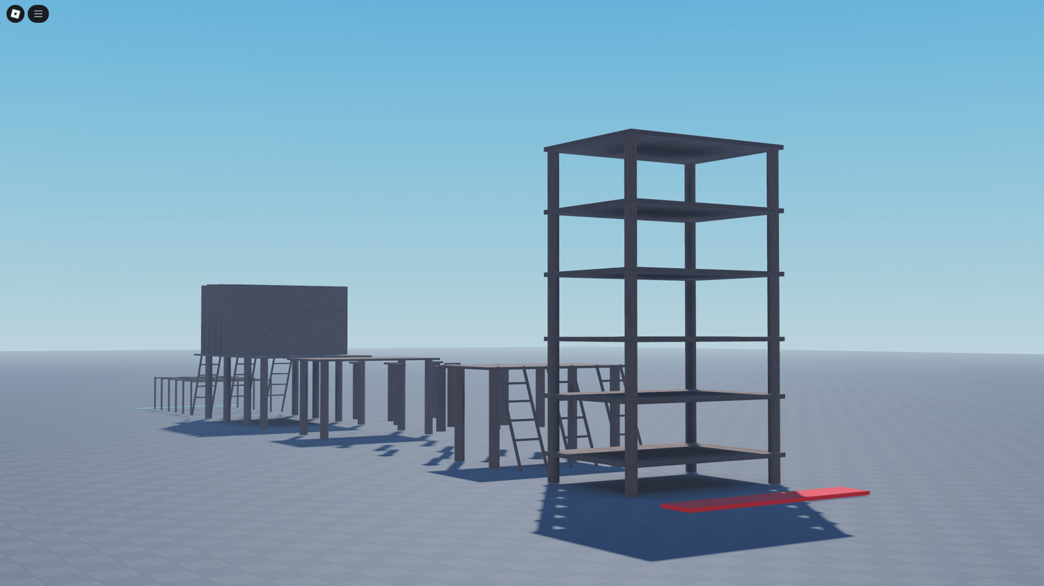 Obby course for testing players in training