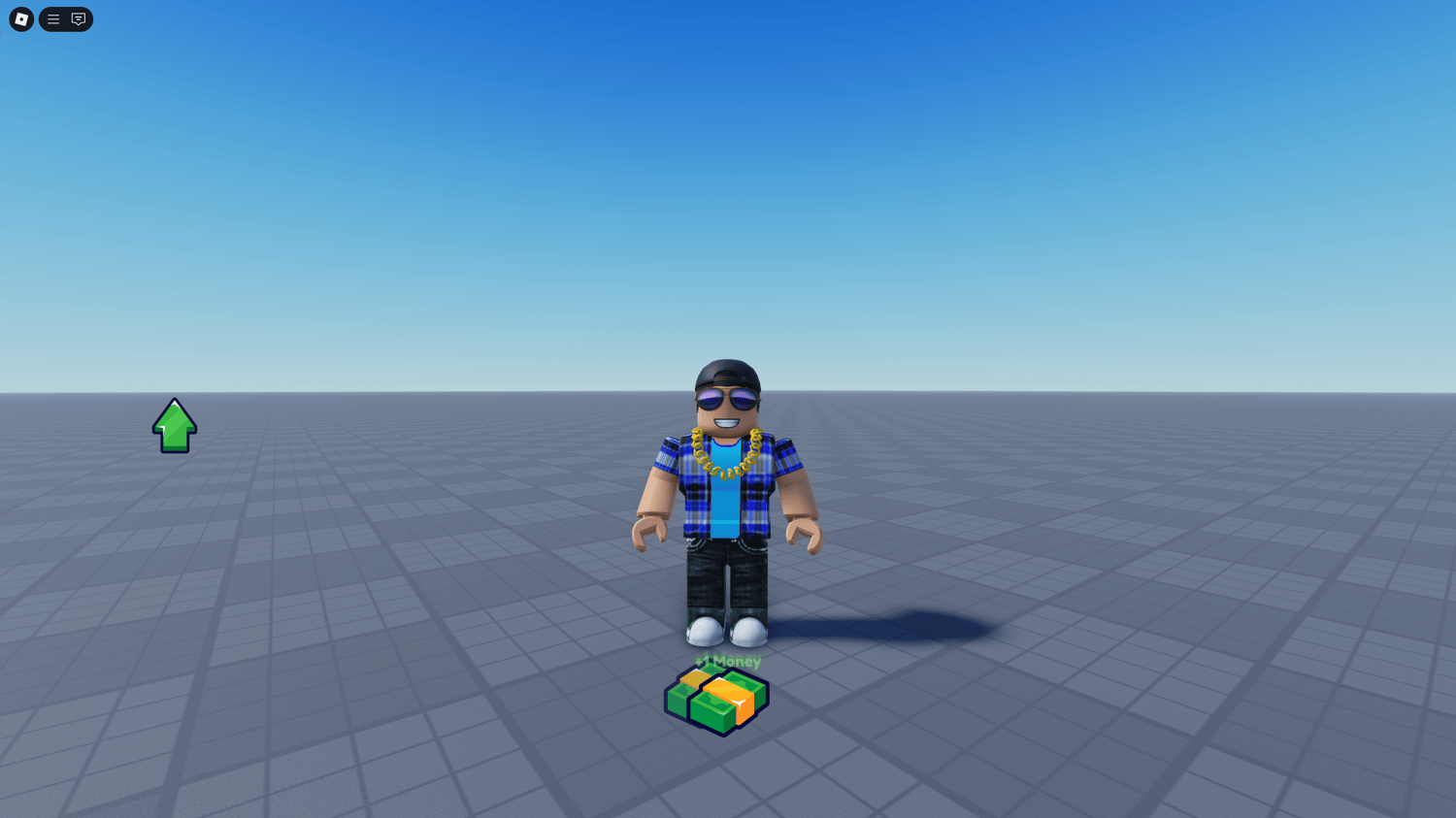 Roblox simulator upgrade system UI