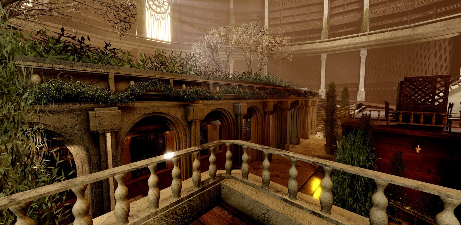 [LUXURY] Royal Grand Library Archive Hall – Roblox Fantasy RPG Map