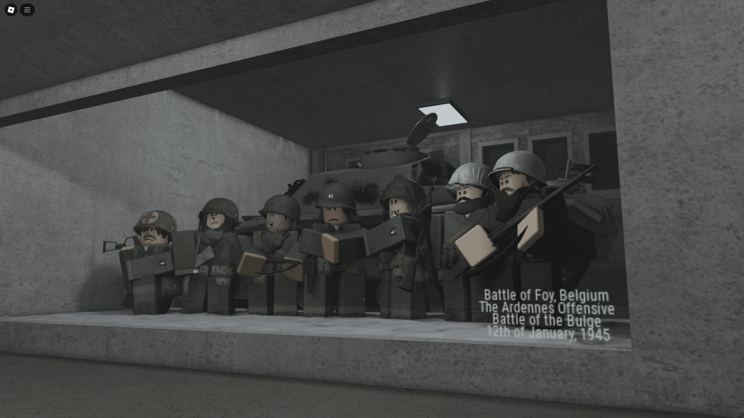 Tactical winter map for WW2 Roblox games