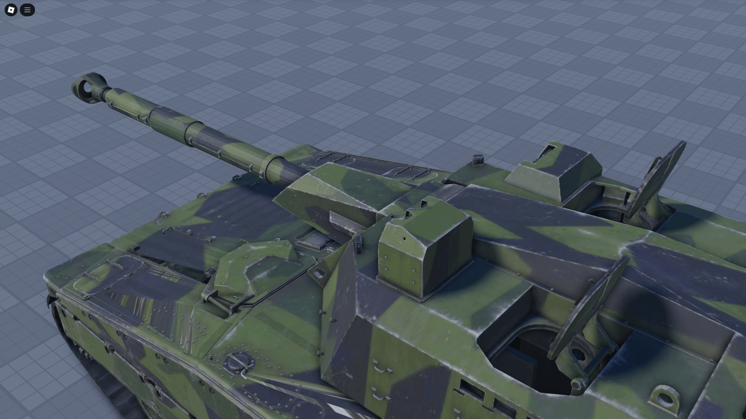 CV tank animated hatches and entry