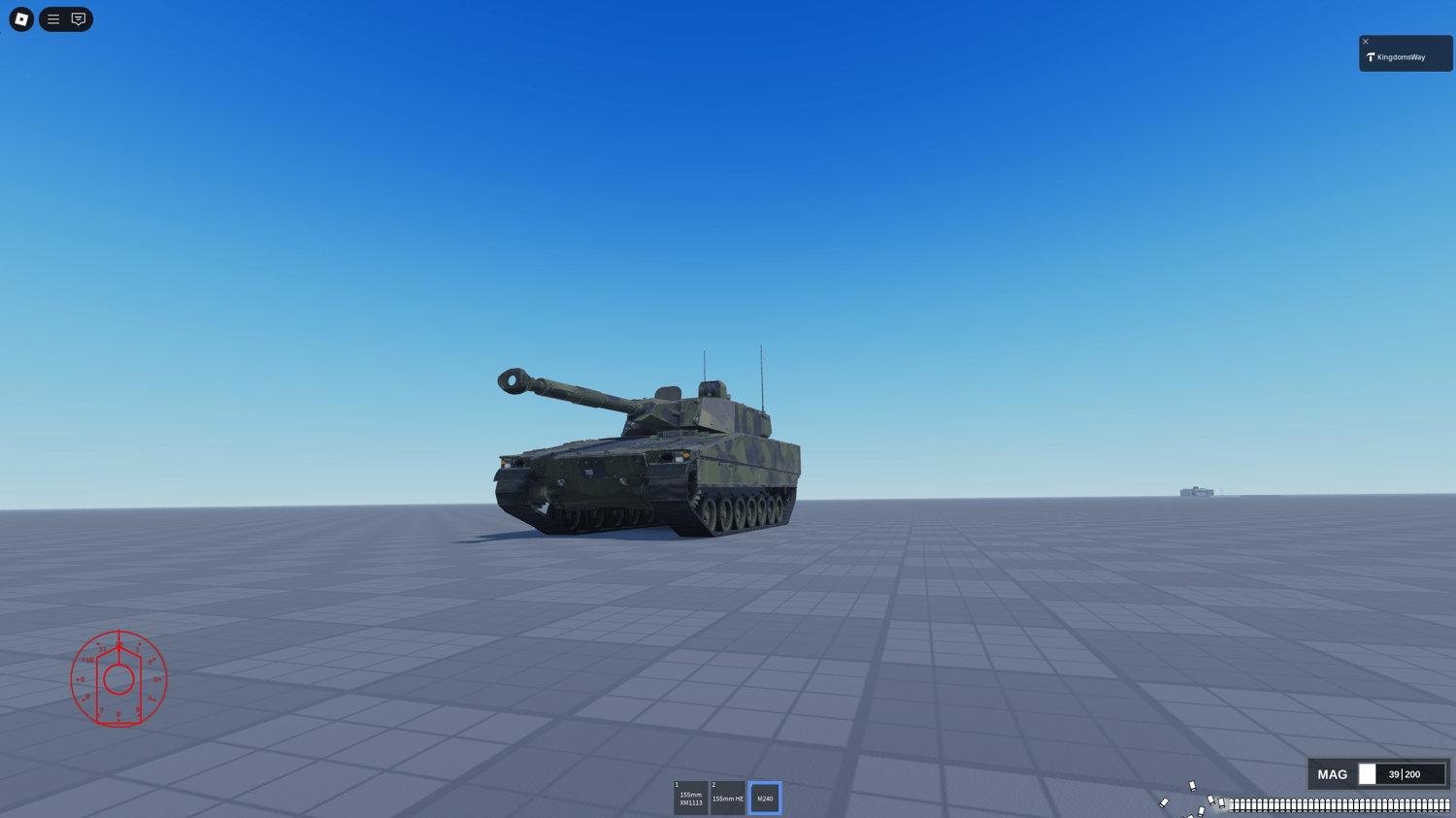 Machine gun and rocket launcher combat