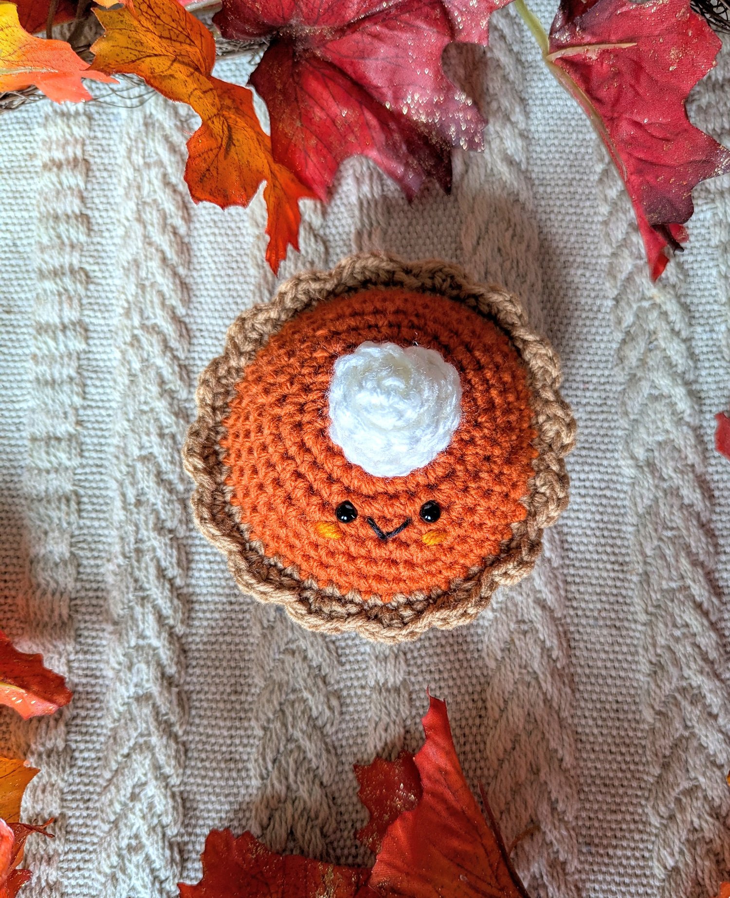 Pumpkin Pie Amigurumi Top View