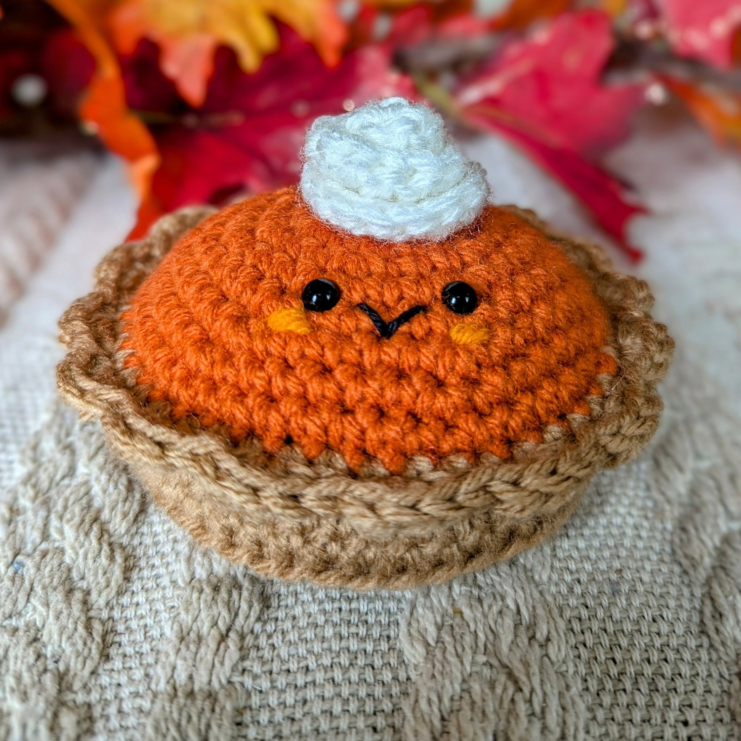 Pumpkin Pie Amigurumi Crust View