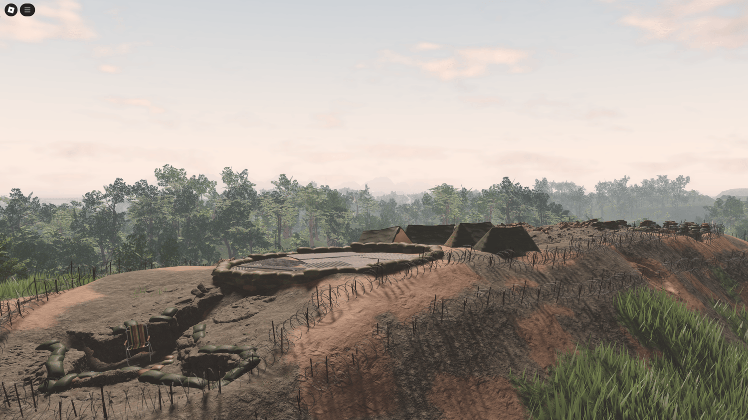Civilian village in rural Roblox jungle